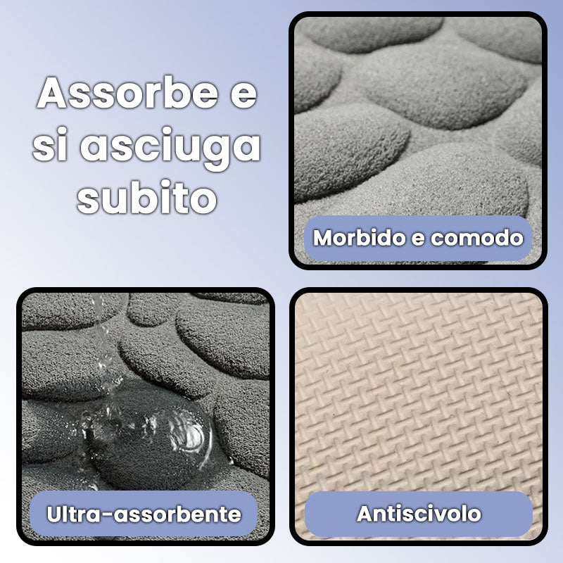 Tappeto ultra-assorbente in memory foam