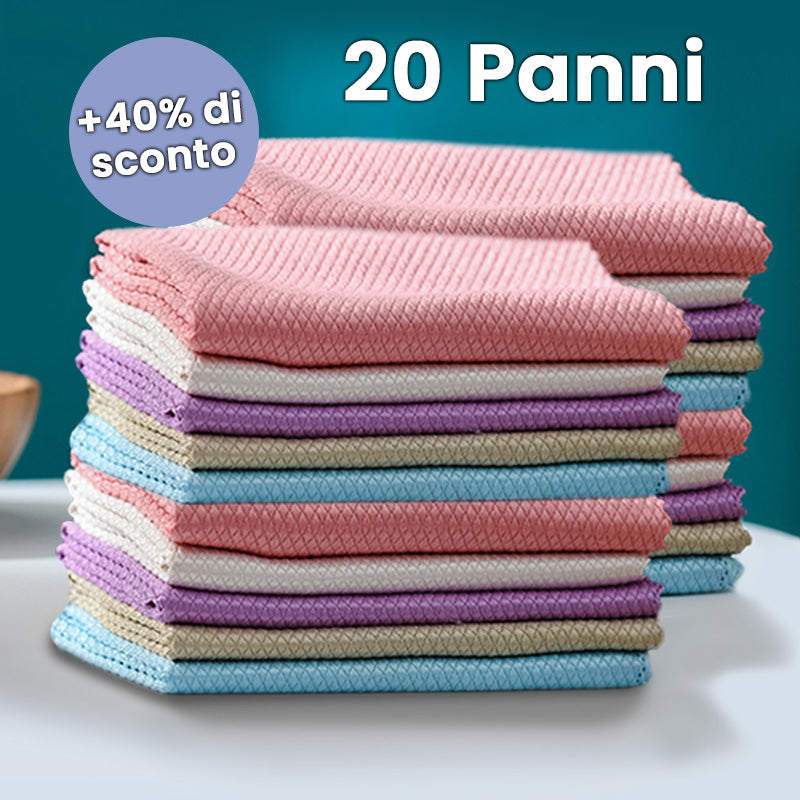 Panni ultra-performanti per vetri