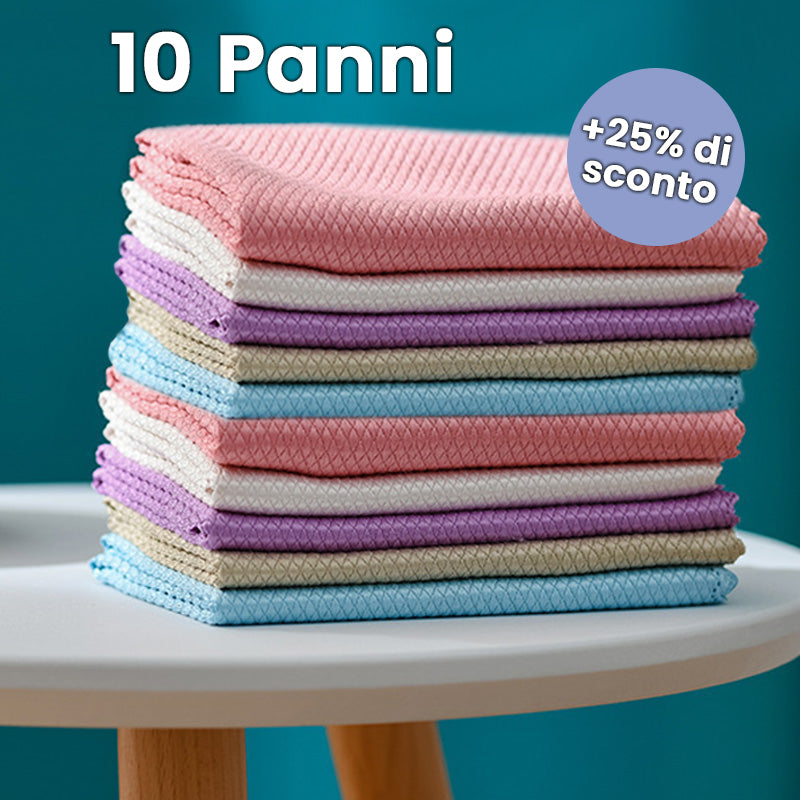 Panni ultra-performanti per vetri